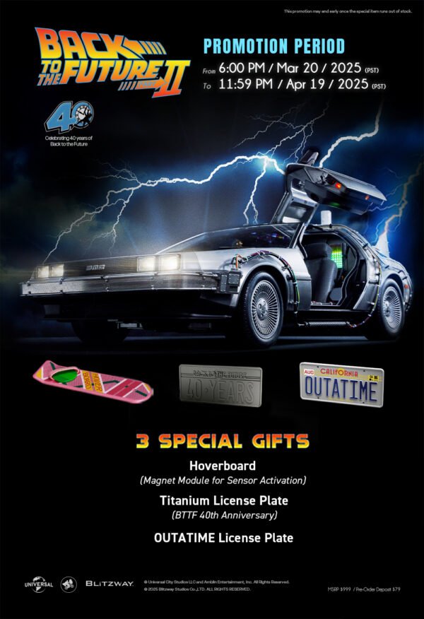 BACK TO THE FUTURE II TIME MACHINE